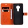 Case cover For Nokia 7.2 Pressed Printing Butterfly Pattern Horizontal Flip PU Leather Case with Holder &amp; Card Slots &amp; Wallet &amp; Lanyard(Orange)