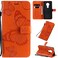 Case cover For Nokia 7.2 Pressed Printing Butterfly Pattern Horizontal Flip PU Leather Case with Holder &amp; Card Slots &amp; Wallet &amp; Lanyard(Orange)