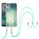 Case cove For Nokia C12 Electroplating Dual-side IMD Phone Case with Lanyard(Smile)