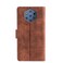 Case cove For Nokia 9 PureView Skin Feel Crocodile Texture Magnetic Clasp PU Leather Phone Case(Brown)