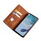Case cove For Nokia C32 Skin Feel Magnetic Leather Phone Case(Light Brown)