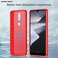 Case cove For Nokia 2.4 Brushed Texture Carbon Fiber TPU Phone Case(Red)