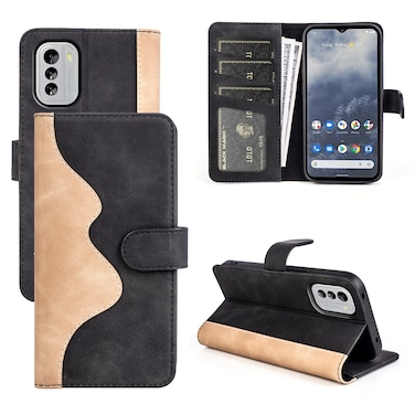 Case cove For Nokia C21 Stitching Horizontal Flip Leather Phone Case(Black)