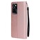 Case cover For Infinix Note 10 Pro Multifunctional Horizontal Flip Leather Case with Three Card Slot(Rose Gold)