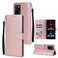 Case cover For Infinix Note 10 Pro Multifunctional Horizontal Flip Leather Case with Three Card Slot(Rose Gold)