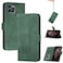 Case cover For Infinix Smart 6 / Smart 6 HD Cubic Skin Feel Flip Leather Phone Case(Green)