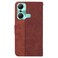 Case cover For Infinix Hot 12 Pro Geometric Embossed Flip Leather Phone Case(Brown)