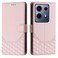 Case cover For Infinix Note 30 VIP Honeycomb Embossing RFID Leather Phone Case(Pink)