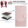 Case cover For Infinix Note 30 VIP Honeycomb Embossing RFID Leather Phone Case(Pink)
