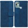 Case cover For Infinix Hot 10 Play / Smart 5 India Geometric Embossed Leather Phone Case(Blue)