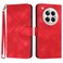Case cover For Infinix Zero 40 4G / Zero 40 5G Line Pattern Skin Feel Leather Phone Case(Red)