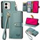 Case cover For Infinix Smart 9 Love Zipper Lanyard Leather Phone Case(Green)