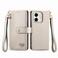 Case cover For Infinix Smart 9 Love Zipper Lanyard Leather Phone Case(Gray)