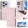 Case cover For Infinix Note 40X 5G Smile Embossing RFID Leather Phone Case(Pink)