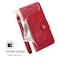 Case cover For Infinix Hot 50i 4G Zipper Bag Leather Phone Case(Red)