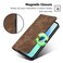Case cover For For Infinix GT 10 Pro 5G RFID Anti-theft Brush Magnetic Leather Phone Case(Brown)