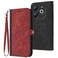 Case cover For Infinix Smart 8 Side Buckle Double Fold Hand Strap Leather Phone Case(Red)