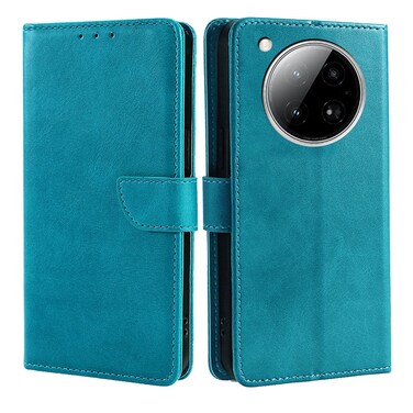 Case cover For Infinix Zero 40 4G Calf Texture Buckle Flip Leather Phone Case(Light Blue)