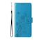 Case cover For Infinix Zero 40 4G / 5G Embossed Butterfly Flowers Leather Phone Case(Blue)