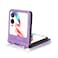 Case cover For Infinix Zero Flip Crossbody Card Bag PU Folding Phone Case(Purple)