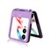 Case cover For Infinix Zero Flip Crossbody Card Bag PU Folding Phone Case(Purple)