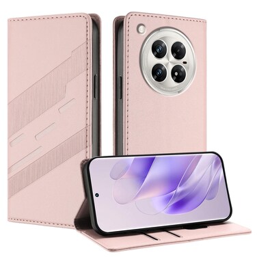 Case cover For Infinix Zero 40 4G Embossed Multi-functional Wallet Retro Leather Phone Case(Pink)