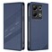 Case cover For Infinix Note 30 4G Embossed Multi-functional Wallet Retro Leather Phone Case(Dark Blue)