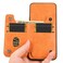 Case cover For Infinix Smart 8 Plus / Smart 8 Pro Cow Pattern Sewing Card Bag Phone Case(Orange)
