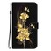 Case cover For Infinix Note 30 Pro Crystal Texture Colored Drawing Leather Phone Case(Gold Butterfly Rose)