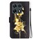 Case cover For Infinix Note 30 Pro Crystal Texture Colored Drawing Leather Phone Case(Gold Butterfly Rose)
