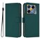 Case cover Infinix GT 20 Pro 5G Skin Feel Solid Color Leather Phone Case with Lanyard(Dark Green)