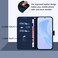 Case cover For Infinix Smart 5 Skin Feel Solid Color Leather Phone Case with Lanyard(Navy Blue)