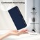 Case cover For Infinix Smart 5 Skin Feel Solid Color Leather Phone Case with Lanyard(Navy Blue)