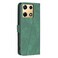 Case cover For Infinix Note 30 Pro Magnetic Buckle Rhombus Texture Leather Phone Case(Green)