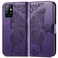 Case cover Butterfly Love Flowers Embossed Horizontal Flip Leather Case with Holder &amp; Card Slots &amp; Wallet &amp; Lanyard For Infinix Note 8(Dark Purple)