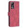 Case cover For Infinix Note 11 Magnetic Buckle Rhombus Texture Leather Phone Case(Red)