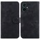 Case cover For Tecno Camon 19 Neo Lily Embossed Leather Phone Case(Black)