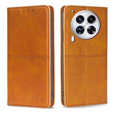 Case cover For Tecno Camon 30 Premier 5G Cow Texture Magnetic Leather Phone Case(Light Brown)