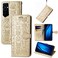 Case cover For Tecno Pova Neo 2 Cat and Dog Embossed Leather Phone Case(Gold)