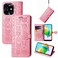 Case cover For Tecno Spark 20C / GO 2024 Cat and Dog Embossed Leather Phone Case(Pink)