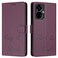 Case cover For Tecno Camon 19 Pro 5G Smile Embossing RFID Leather Phone Case(Violet)