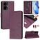 Case cover For Tecno Camon 19 Pro 5G Smile Embossing RFID Leather Phone Case(Violet)