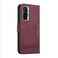 Case cover For Tecno Camon 17 Pro Retro Skin Feel Horizontal Flip Soft TPU + PU Leather Phone Case(Wine Red)