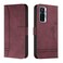 Case cover For Tecno Camon 17 Pro Retro Skin Feel Horizontal Flip Soft TPU + PU Leather Phone Case(Wine Red)