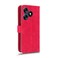 Case cover For TECNO Spark 10 Skin Feel Magnetic Flip Leather Phone Case(Rose Red)