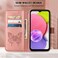 Case cover For Tecno Pop 5 LTE Embossed Butterfly Leather Phone Case(Rose Gold)