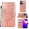 Case cover For Tecno Pop 5 LTE Embossed Butterfly Leather Phone Case(Rose Gold)