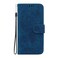 Case cover For Tecno Camon 30 Premier 5G Butterfly Rose Embossed Leather Phone Case(Blue)