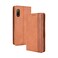 Case cover For Sony Xperia Ace II Magnetic Buckle Retro Crazy Horse Texture Horizontal Flip Leather Case with Holder &amp; Card Slots &amp; Photo Frame(Brown)