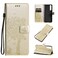 Case cover For Sony Xperia 1 II Tree &amp; Cat Pattern Pressed Printing Horizontal Flip PU Leather Case with Holder &amp; Card Slots &amp; Wallet &amp; Lanyard(Gold)